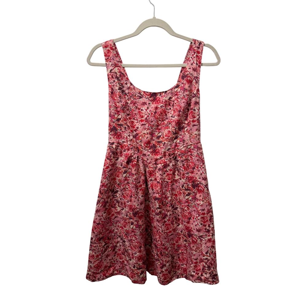 Sincerely Jules Linen Blend Floral Summer Mini Dress